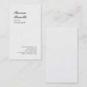 Klassieke minimalistische Professional Premium Pea Visitekaartje (Voorkant / Achterkant)