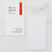 Klassieke minimalistische Professional Premium Pea Visitekaartje (Voorkant / Achterkant)