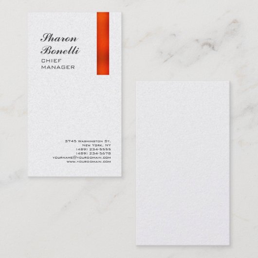 Klassieke minimalistische Professional Premium Pea Visitekaartje (Voorkant / Achterkant)