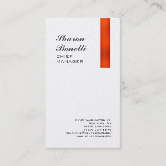 Klassieke minimalistische Professional Premium Pea Visitekaartje (Voorkant)