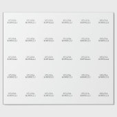 Klassieke minimalistische professionele platte naa cadeaupapier (Vlak)