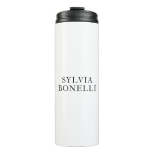 Klassieke minimalistische professionele platte naa thermosbeker