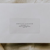 Klassieke minimalistische RSVP-Adresetiketten Etiket