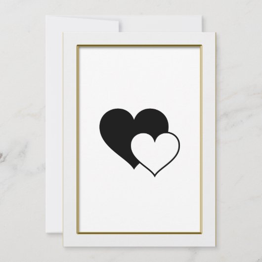 Klassieke minimalistische save-the-date kaart (Achterkant)