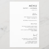 Klassieke minimalistische Simple Black & White Pap Flyer (Voorkant)