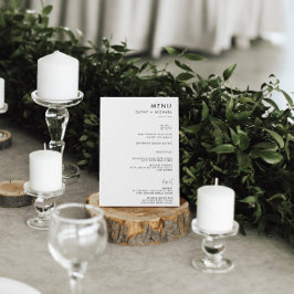 Klassieke minimalistische Simple Black & White Pap Flyer