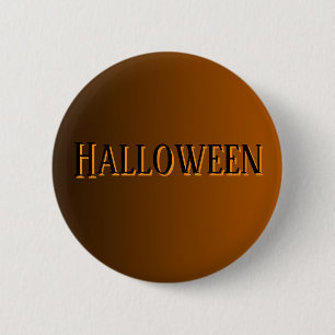 Klassieke Minimalistische Terracotta Halloween Kno Ronde Button 5,7 Cm