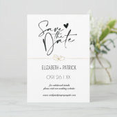 Klassieke minimalistische ,uilen in liefde bewaar kaart (Staand voorkant)