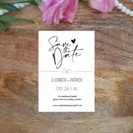 Klassieke minimalistische ,uilen in liefde bewaar kaart