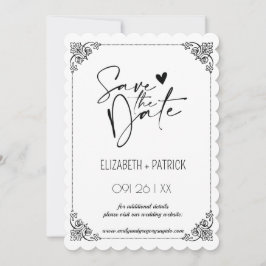 Klassieke minimalistische ,uilen in liefde save th kaart