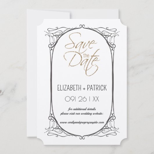 Klassieke minimalistische ,uilen in love save the  kaart (Voorkant)