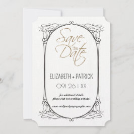 Klassieke minimalistische ,uilen in love save the  kaart