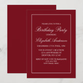 Klassieke minimalistische uitnodiging tot geboorte (Voorkant / Achterkant)