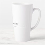 Klassieke minimalistische vakplein latte mok (Rechts)