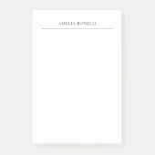 Klassieke minimalistische vakplein post-it® notes (Voorkant)