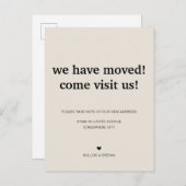 Klassieke minimalistische zeepsteen die we hebben  aankondigingskaart (Voorkant / Achterkant)