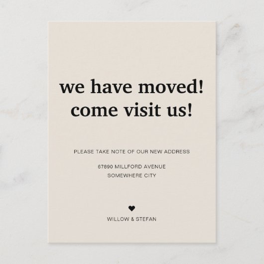 Klassieke minimalistische zeepsteen die we hebben  aankondigingskaart (Voorkant)