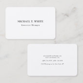 Klassieke minimalistische zijderoute visitekaartje (Voorkant / Achterkant)