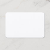 Klassieke minimalistische zijderoute visitekaartje (Achterkant)