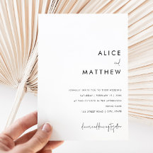 Klassieke minimalistische zwarte en witte bruiloft