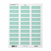 Klassieke Mint Afstuderen Adresetiketten Etiket (Full Sheet)