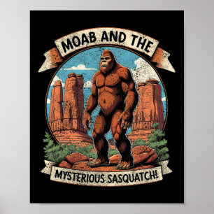 Klassieke Moab Bigfoot Mysterie Sasquatch Moab Wan Poster