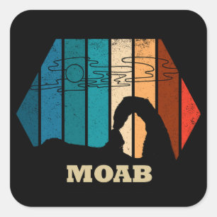 Klassieke Moab - Utah - Arches National Park Vierkante Sticker