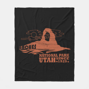 Klassieke Moab - Utah - Nationaal Park - Arches Fleece Deken