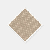 Klassieke Mocha Bruin en Witte Polka Dot servetten (Hoek)