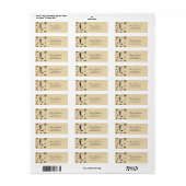 Klassieke  Mode Return Address Label (Full Sheet)