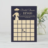 Klassieke  Mode Vrijgezellenfeest Bingo Kaart (Staand voorkant)