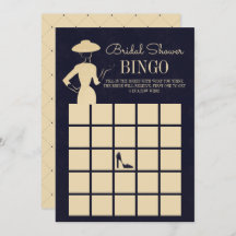 Klassieke Mode Vrijgezellenfeest Bingo Kaart