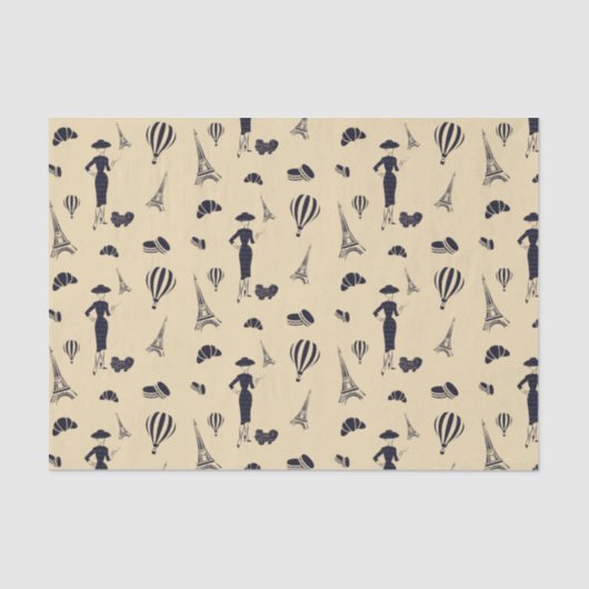 Klassieke  Mode Vrijgezellenfeest weefselpapier Tissuepapier (Voorkant)