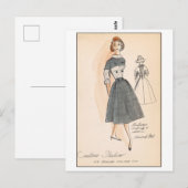 Klassieke modeontwerpen voor jurken, Creators Stud Briefkaart (Voorkant / Achterkant)
