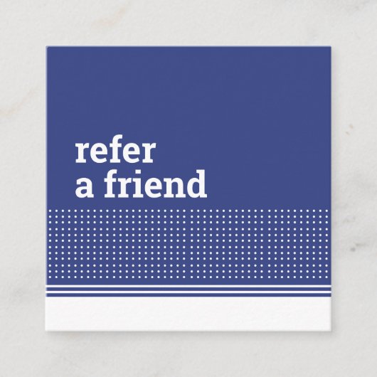 Klassieke Moderne Blauwe Polka Dots Schoonmaak Die Aanbevelingskaartje (Voorkant)