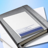 Klassieke Moderne Blauwe Polka Dots Schoonmaak Die Notitieblok