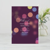 Klassieke moderne Bokeh Weddenschappen Kaart (Staand voorkant)