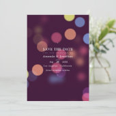Klassieke moderne Bokeh Weddenschappen Save The Date (Staand voorkant)