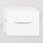Klassieke Moderne Budget Foto Save the Date (Achterkant)