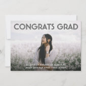 Klassieke moderne eindexamen foto aankondigingskaa kaart (Voorkant)