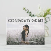 Klassieke moderne eindexamen foto aankondigingskaa kaart (Staand voorkant)