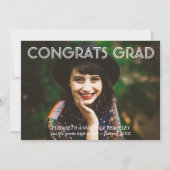 Klassieke moderne eindexamen foto aankondigingskaa kaart (Voorkant)