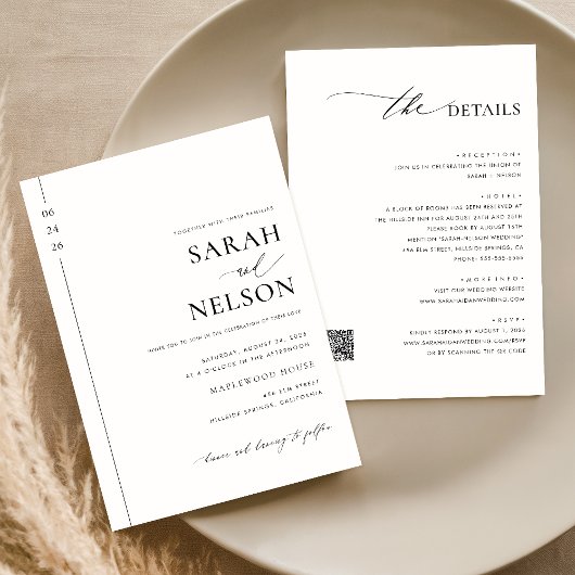 Klassieke Moderne Elegant allen in Één QR-Code Huw Kaart