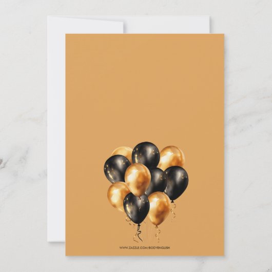 Klassieke Moderne Elegante 50ste Verjaardag Kaart (Achterkant)