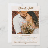 Klassieke moderne elegante minimalistische bloemen kaart (Achterkant)