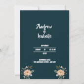 Klassieke Moderne Elegante Trouwfoto Save The Date (Achterkant)