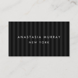 Klassieke, moderne, gestreept en grijze, minimalis visitekaartje