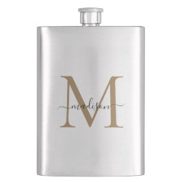 Klassieke Moderne Gouden Monogram Girly Script Naa Flacon