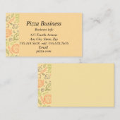 Klassieke moderne grafische artikel Pizza bedrijfs Visitekaartje (Voorkant / Achterkant)