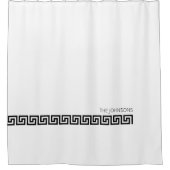 Klassieke moderne Griekse sleutel Douchegordijn (Voorkant)